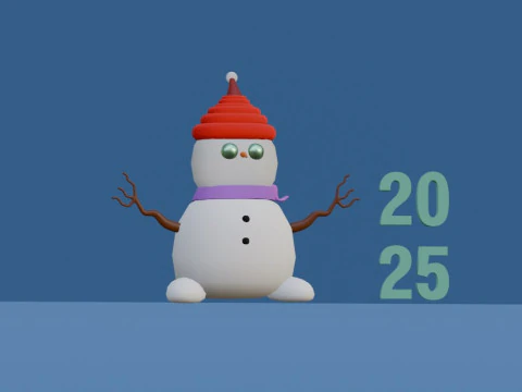 New Year in 3D 2025 3D Print Model