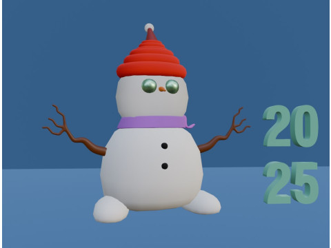 New Year in 3D 2025 3Dプリントモデル