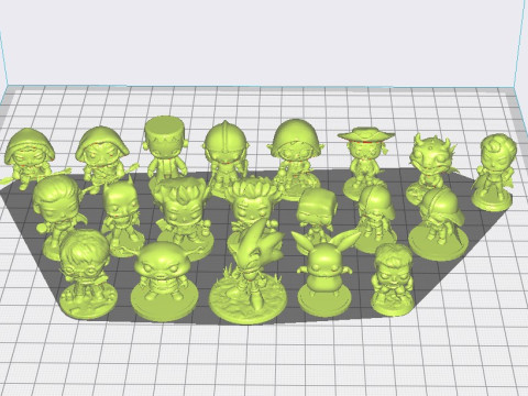20 Funko Poop 3D Принт Модель