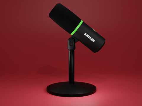 Shure microphone mic microphone Model 3D