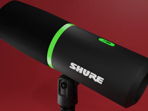 Microfone Shure microfone microfone Modelo 3D
