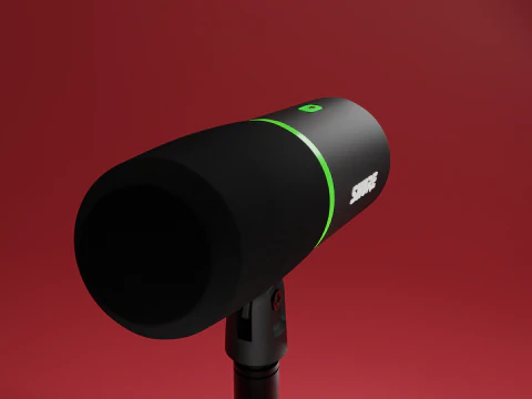 Microfone Shure microfone microfone Modelo 3D