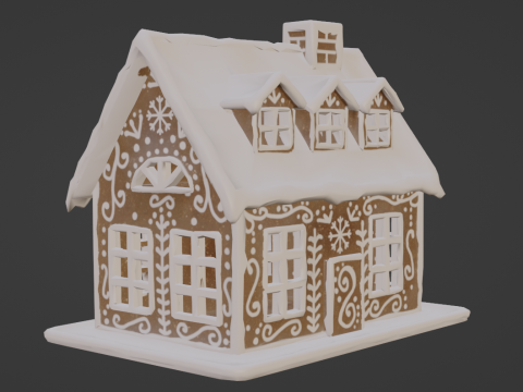 Gingerbread house Modelo 3D