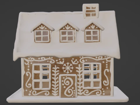 Gingerbread house 3D Model