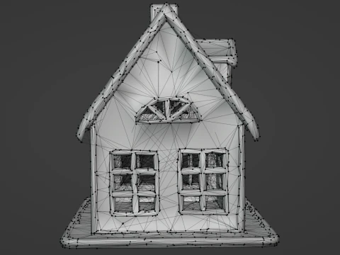 Gingerbread house 3D Model