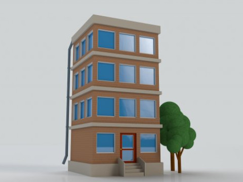 City building Modello 3D