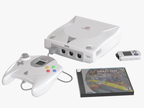 Sega Dreamcast 3D Model