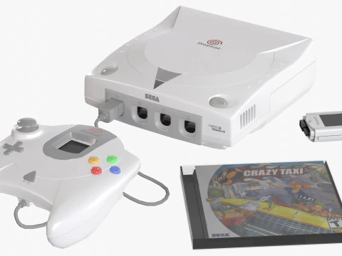 Sega Dreamcast 3D Model