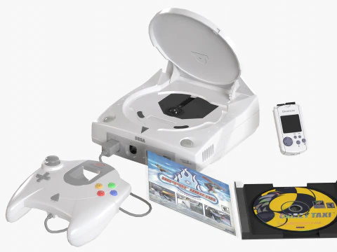 Sega Dreamcast 3D Model