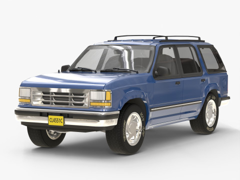 SUV Truck 90s 3Dモデル