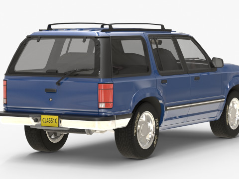 SUV Truck 90s Modello 3D