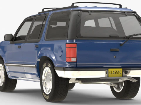 SUV Truck 90s 3D Model