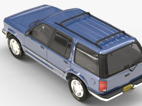 SUV Truck 90s Modello 3D