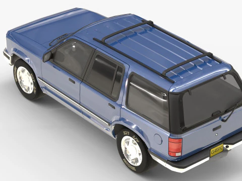 SUV Truck 90s 3D Model