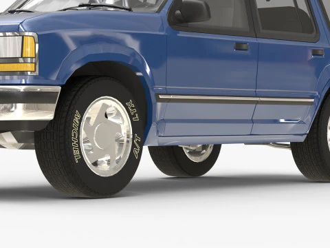 SUV Truck 90s 3D Model
