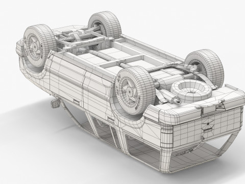 SUV Truck 90s Modello 3D