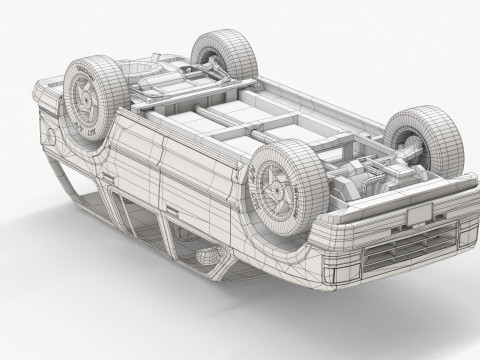 SUV Truck 90s Modello 3D