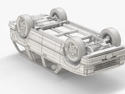SUV Truck 90s 3D Model
