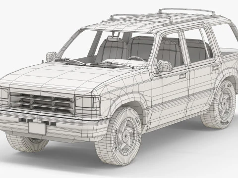 SUV Truck 90s 3D Model