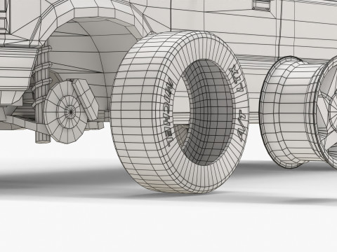 SUV Truck 90s Modello 3D