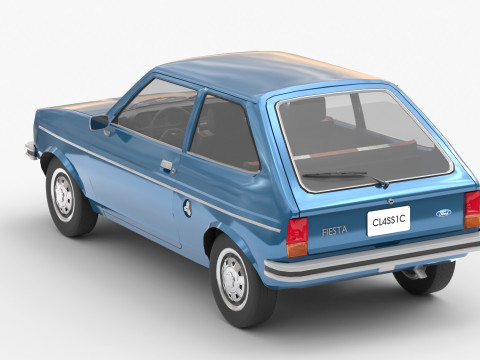 Fiesta Mk1 1978 3Dモデル