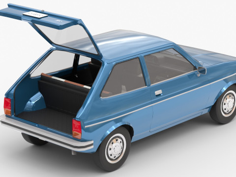 Fiesta Mk1 1978 3Dモデル