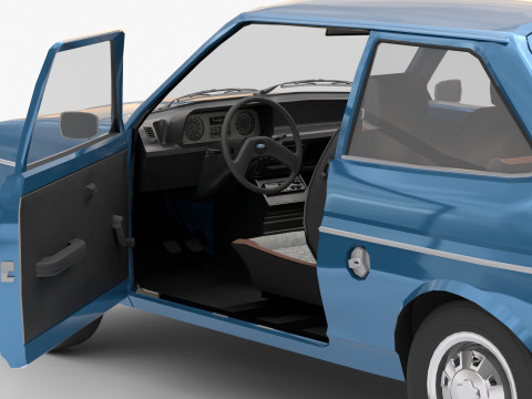 Fiesta Mk1 1978 3Dモデル