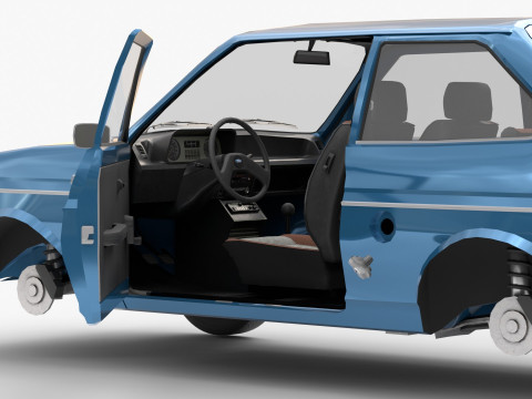Fiesta Mk1 1978 3Dモデル