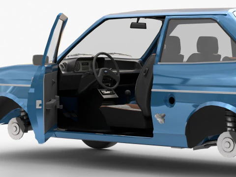 Fiesta Mk1 1978 3D Model