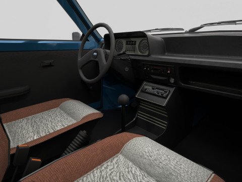 Fiesta Mk1 1978 3Dモデル