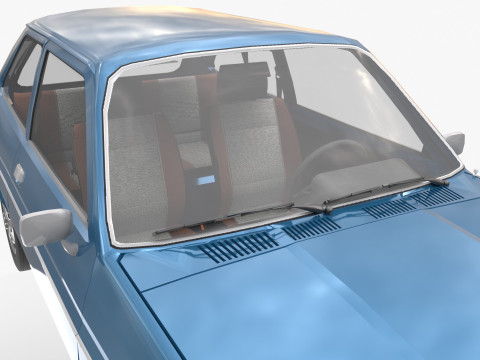 Fiesta Mk1 1978 3Dモデル