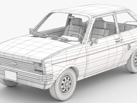 Fiesta Mk1 1978 3D Model