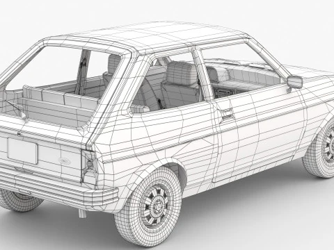 Fiesta Mk1 1978 3D Model