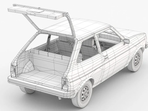 Fiesta Mk1 1978 3D Model