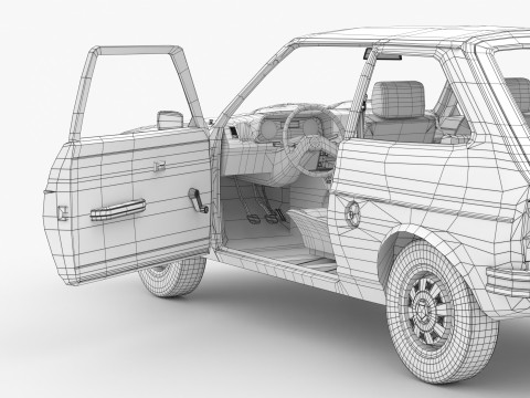 Fiesta Mk1 1978 3Dモデル