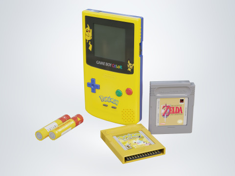 Nintendo Game Boy Color GBC Model 3D