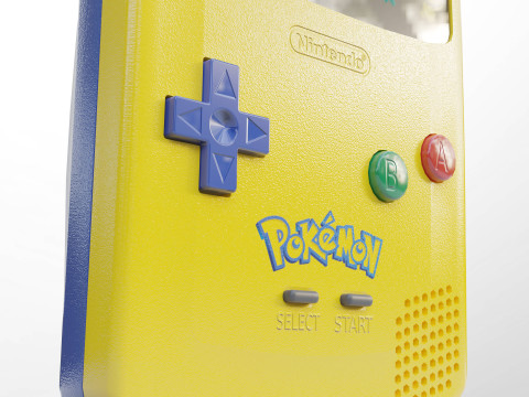 Nintendo Game Boy Color GBC 3D Model