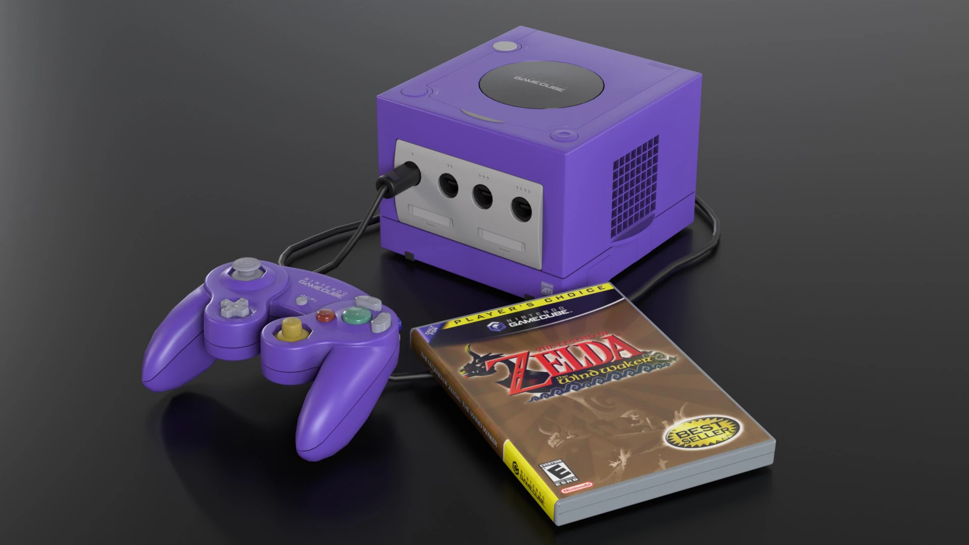 Nintendo Gamecube 3D Model .c4d .max .obj .3ds .fbx .stl .blend 