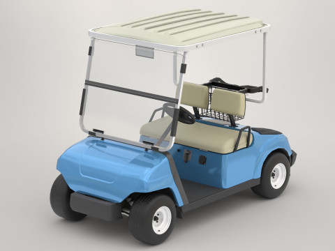 Golf Cart G16 3D Модель