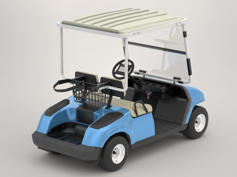 Golf Cart G16 3D Модель