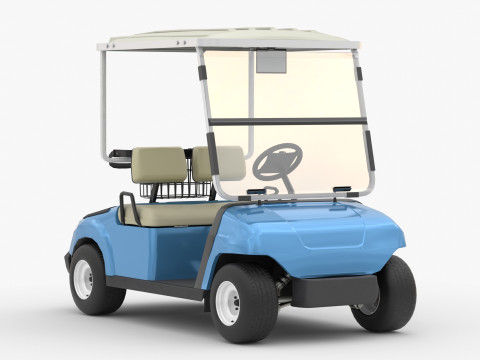 Golf Cart G16 3D Модель