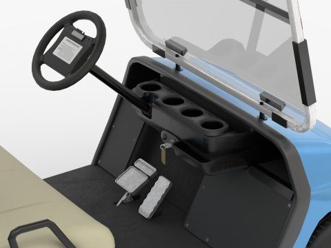 Golf Cart G16 3D Модель