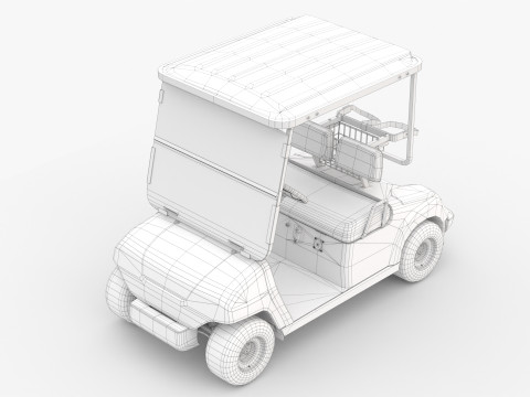 Golf Cart G16 3D Модель