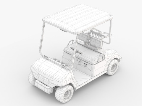 Golf Cart G16 3D Модель