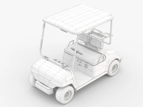 Golf Cart G16 3D Model
