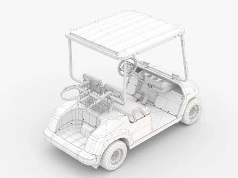 Golf Cart G16 3D Model