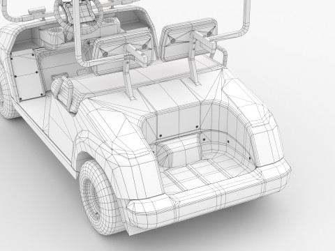 Golf Cart G16 3D Модель