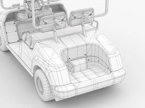 Golf Cart G16 3D Model