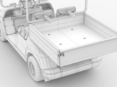 Golf Cart G16 3D Модель