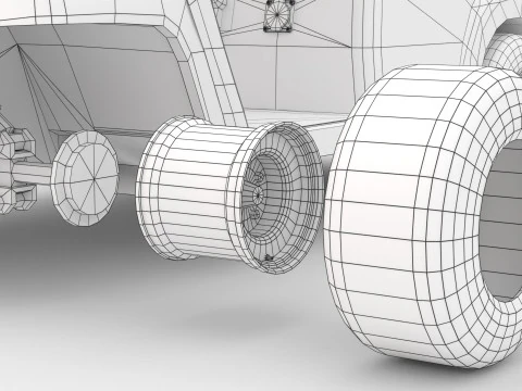 Golf Cart G16 3D Model